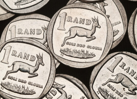 FILE PHOTO: South African Rand coins are seen in this illustration picture taken October 28, 2020. REUTERS/Mike Hutchings/Illustration/File Photo