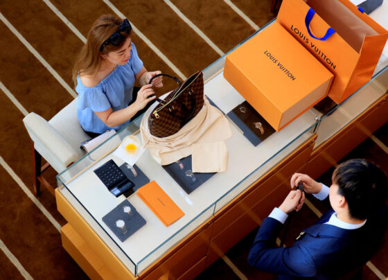 Louis Vuitton merchandise.