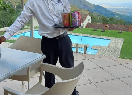 Siboniso was once left as the only waiter at Mountain Inn at the height of the Covid-19 pandemic after all his fellow colleagues were retrenched.