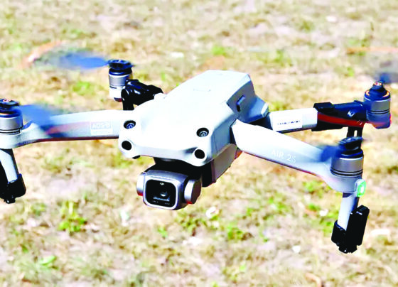 A drone taking off. Picture: Supplied