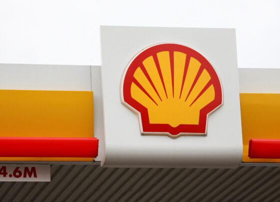 A view shows a logo of Shell petrol station in South East London, Britain. REUTERS/May James