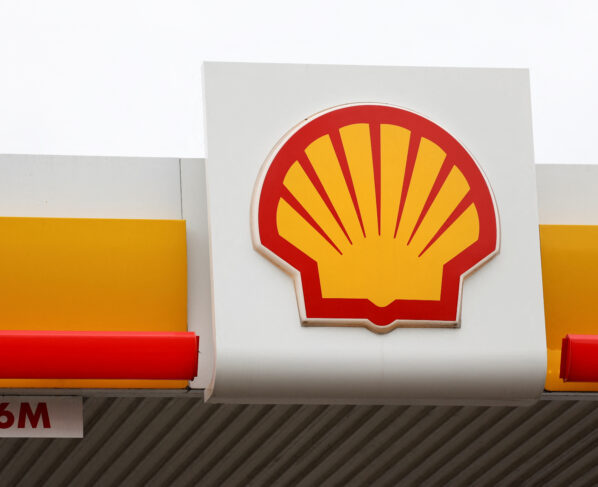 A view shows a logo of Shell petrol station in South East London, Britain. REUTERS/May James