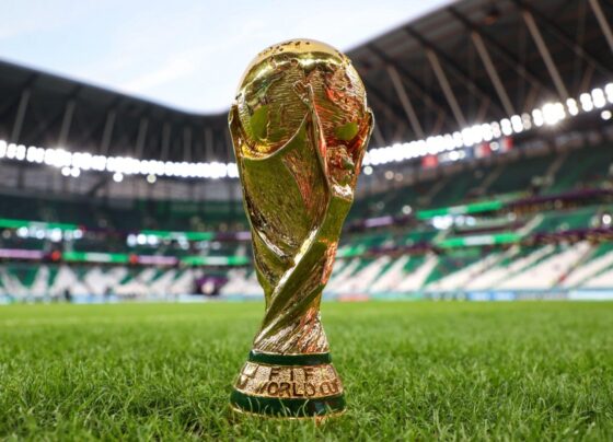 The FIFA World Cup trophy.